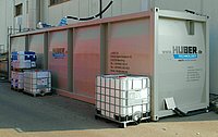Containerised test plant at Erdinger brewery