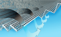 Folded perforated plate: Increased screen surface for higher throughputs