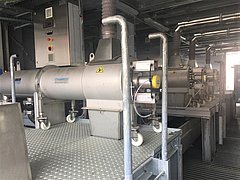 Series of STRAINPRESS® Sludge Screens installed at the East Rome WWTP.