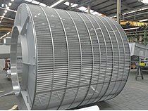 RPPS-Star screen basket, 2600 mm diameter, 1 mm perforation