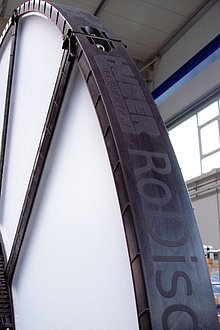 Plastic segments of a HUBER RoDisc® screen