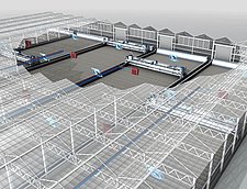 Solar sewage sludge drying with the HUBER SRT process and the HUBER Sludge Turner SOLSTICE®